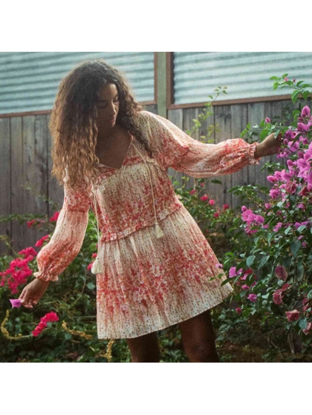 NWT Christy Dawn The Adeline Dress in Sunset Gladolia - Size Medium